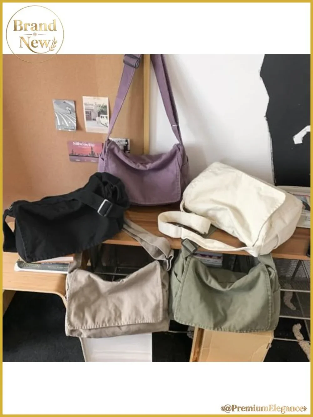 Large Canvas Messenger Bag Satchel Crossbody Tote for Women Men